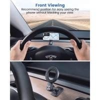 ราคา OQTIQ for MagSafe Phone Mount Magnetic Phone Holder for Car Dash Mount Phone Holder Fit Curved Surface Flexible Rotation (22435560968)