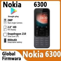 ราคา Nokia 6300phone 4G โทรศัพท์คุณสมบัติ Dual SIM KaiOS Wifi Multilingual 2.4 นิ้ววิทยุ FM บลูทูธโทรศัพท์มือถือที่ทนทานใช้ 99% ใหม่ (29008887285)
