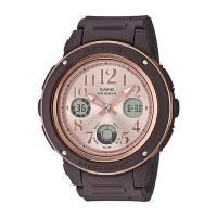 ราคา Casio Baby-G นาฬิกาข้อมือผู้หญิง สายเรซิ่น รุ่น BGA-150PG,BGA-150PG-5B1 - สีน้ำตาล (1426844219)