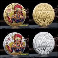 ราคา เหรียญลายเทพฮอรัส Horus ชุบเงิน ชุบทอง ลงสี เหรียญสะสม C 13 (23514650357)