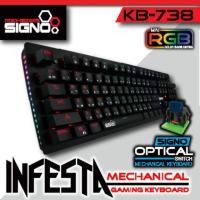 ราคา Signo Infesta KB-738 คีย์บอร์ดเกมมิ่ง Mechanical Gaming Keyboard (4615947226)