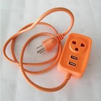 ราคา ปลั๊กไฟ USB 2.4A แบบพกพา 2USB พกพาสะดวก ไปได้ทุกที่ (24127634938)