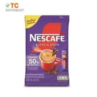 ราคา เนสกาแฟ เบลนด์ แอนด์ บรู กาแฟปรุงสำเร็จผสมกาแฟคั่วบดละเอียด สูตรน้ำตาลน้อย 15.6กรัม x 9 ซอง (4353735438)