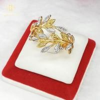 ราคา ส่งฟรี แหวนทองใบมะกอก 2K เครื่องประดับไทย พูนทรัพย์ มีใบรับประกัน RG385000 (28310808140)