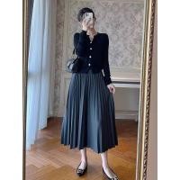 ราคา กระโปรงพลีทยาว ทรงเอ แฟชั่นเกาหลีแฟชั่นสำหรับผู้หญิง (21592620226)