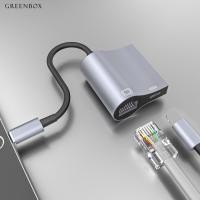 ราคา [GB]อะแดปเตอร์อีเธอร์เน็ต Rj45 ฟ้าผ่า 2 ใน 1 อะแดปเตอร์เครือข่าย LAN รองรับตัวแปลงสายเคเบิลเครือข่าย Gigabit แบบไร้คนขับ 10/100Mbps (29900429948)