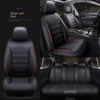 ราคา Universal Fit รถที่นั่งครอบคลุม PU หนังชุดที่นั่งด้านหน้า + เบาะหลัง Made สําหรับ Honda Civic Fortuner SONATA E92 City March Juke Corolla Spirior Bt50pro เครื่องล้างทําความสะอาดได้ (26123859985)