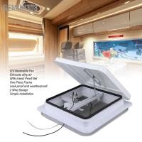 ราคา Gemini308 ช่องระบายอากาศหลังคา RV ขนาด 14 นิ้วพร้อมพัดลมแบบพลิกกลับได้ 12V สำหรับการระบายอากาศ (17495719306)