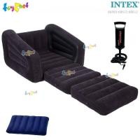 ราคา Intex เก้าอี้เป่าลม พูล-เอ๊าท์ 1.07x2.21x0.66 ม. สีดำ (ไม่มีที่ใส่ขวดน้ำ) รุ่น 68565 + หมอนเป่าลม + ที่สูบลม (28174137425)