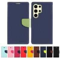 ราคา GOOSPERY แท้% เคสฝาพับ Samsung Galaxy S24 Ultra เคสฝาพับมีช่องใส่บัตร MERCURY GOOSPERY Fancy Diary สีดำ (24265580698)