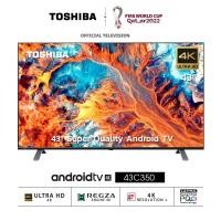 ราคา ใส่โค้ด[7KSVA8RU]รับcoins15%Toshiba Android TV 43 นิ้ว 4K Ultra HD HDR10 รุ่น 43C350KP (19620254653)