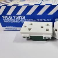 ราคา PANASONIC ปลั๊ก 2 ที่มีกราวด์ WEG15929 ของแท้ 100% (25511518432)