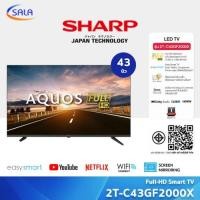 ราคา SHARP SMART TV สมาร์ททีวี ขนาด 43 นิ้ว รุ่น 2T-C43GF2000X ชาร์ป (26518076696)