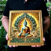 ราคา กรอบรูปมงคล พระพุทธรูป แบบที่ 2 งานกรอบรูปตกแต่ง บ้าน กรอบรูปบูชา โดย อาจารย์จิ มงคลศิลป์ (29025935875)