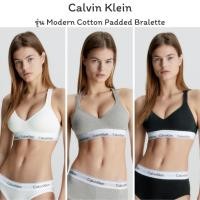 ราคา Calvin Klein Modern Cotton Padded Bralette, Graphic Bralette สปอร์ตบรา ของแท้ พร้อมส่ง (19102693183)