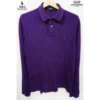 ราคา Polo Ralph Lauren แท้ เสื้อยืดโปโลแขนยาวสีม่วงเข้ม (1520385785)