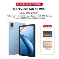 ราคา แท็บเล็ต Blackview Tab 60 WIFI Android 14 (10.1 /4GB +128GB) Octa-core Allwinner A523,PC Mode 2.0 รวมฝาครอบป้องกัน (24634937412)