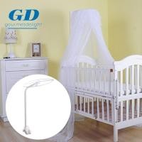 ราคา Gourmetdelight ขาตั้งมุ้งกันยุง, ขาตั้งตาข่ายเตียงกลมสีขาว, อุปกรณ์เสริมมุ้งกันยุงเหล็กทนทานโครงกันยุงเปลเด็ก Cot (28125493806)