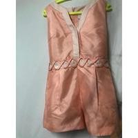ราคา Lyn Around จั้มกางเกงแขนกุดสีพีชสว่าง ผ้าไหมเกาหลีมีซับในทั้งชุดเป็นแบรนด์แท้100% (22006463779)
