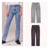 ราคา Abercrombie&Fitch กางเกงพลัสไซส์ กางเกงยีนส์ขายาว ทรงกระบอก เอวสูง มี 3 สี ยีนส์ เทา ดำ กางเกงทรงสวย ในช้อป 3xxx น๊า (21253122539)