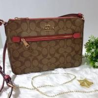 ราคา กระเป๋าคาดอก/คาดเอว COACH Gallery File Bag In Signature Canvas รุ่น F91013 (7042909210)