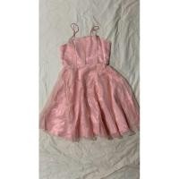 ราคา มือสอง เดรส สายเดี่ยว สีชมพู ผ้าไหมแก้ว ไซส์ S/M (28118508031)
