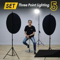 ราคา ชุดไฟไลฟ์สด ไฟสตูดิโอ Set #5 Three Point Lighting (4259181878)