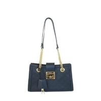ราคา GUCCI Gucci Padlock series กระเป๋าสะพายหนังสีดำขนาดเล็ก (20766801466)