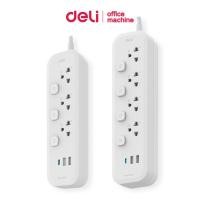 ราคา Deli ปลั๊กไฟ ปลั๊ก3ตา พร้อมสวิตช์แยก ยาว3m USB TypeC 2300W 10A มอก. รับประกัน1ปี Power Socket (29068152259)
