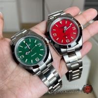 ราคา SeikoMod Oyster Perpetual 39MM Green hulk and Coral Red (10944817876)