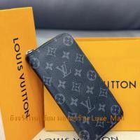 ราคา ยิงจริงใหม่เอี่ยม LV Louis Vuitton ZIPPY กระเป๋าสตางค์ซิปตรงกระเป๋าสตางค์ผู้ชายกระเป๋าสตางค์คลิปยาว M62295 ที่ใส่บัตร (27454501196)
