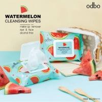 ราคา odbo WATERMELON CLEANSING WIPES OD1111 แผ่นเช็ดทำความสะอาดเครื่องสำอาง (5386984594)