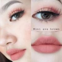 ราคา Mini Ava Brown /Ava gray(ขนาด14.2)สายตาปกติถึง-1000 คอนแทคเลนส์ kitty kawaii (3718149894)