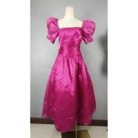 ราคา ชุดราตรี สไตล์วินเทจ สีชมพูบานเย็น (24890256913)