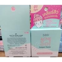ราคา Sasi ACNE Sol Compact Powder แป้งพัฟคุมมัน เนื้อนุ่ม 4.5g (17001453601)