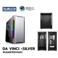 ราคา ⚡️กรุงเทพฯด่วน1ชั่วโมง⚡️ PLENTY PLDA07KSV411Y เคส COMPUTER CASE DA VINCI SILVER รับประกัน 1 ปี (19257201618)