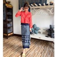 ราคา คราม ผ้าซิ่นพิมพ์ลาย ครามแท้ ผ้าคอนตอน (10689662173)
