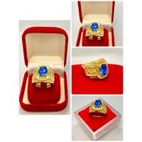ราคา แหวนทอง 18k k พลอยไพลินสีน้ำเงิน ช่วยเสริมราศี สวยหรูดูดีมีราคา (28652059593)