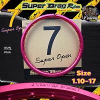 ราคา (ขายเป็นวงนะครับ) วงล้อ ขอบล้อSUPER DRAG RIM ล้อซุปเปอร์แดร็กริม Series7 Super Open สีชมพู (10283068834)