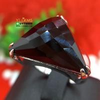 ราคา แหวนนิล แหวนเงินแท้ 92.5% ชุบทองคำขาว ประดับพลอยนิลแท้ YTG-8349 (4506095658)