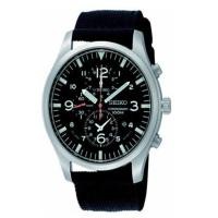 ราคา Seiko Chronograph นาฬิกาข้อมือสุภาพบุรุษ สายไนล่อนรุ่นSNDA57P1-Black (340017481)