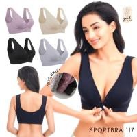 ราคา SB-117 บรากระดุมหน้า ผ้ายืดใส่สบาย คนอวบใส่ได้ บราให้นมลูก (8422852753)