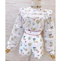 ราคา งานป้าย Peony size S มือ 1 ป้ายห้อย ชุดเซ็ตเสื้อกางเกงขาสั้นระบาย ชุดset ชุดเข้าเซต ชุดเซ็ต 2 ชิ้น ผ้าดีมีดีเทล งานตามหา (18065937643)