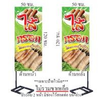 ราคา ป้ายไวนิลไส้กรอกวุ้นเส้น (*เฉพาะงานป้ายไม่รวมขาเหล็ก) (24979591538)