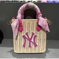 ราคา MLB NY☀️แท้ % กระเป๋าไม้สานรุ่นใหม่ กระเป๋าถือสะพายข้าง M428-M429 (18883791960)