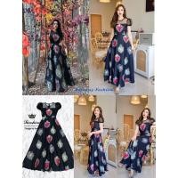 ราคา ✅พร้อมส่งXL✅ เดรสตัวยาว สีดำคอกลมแขนตุ๊กตาน่ารักซีทรู #ladysunshine (8327821836)