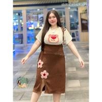 ราคา เอี๊ยมสาวอวบ ฮ942 ชุดกระโปรงสาวอวบ ชุดไปเที่ยวสาวอวบ ชุดไปงานสาวอวบ ชุดไปคาเฟ่สาวอวบ ชุดคนอ้วน (24509075490)