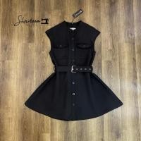 ราคา code: D0553 เดรสสีดำ เดรสทรงสวยๆ งานป้าย Showroom (20196486000)