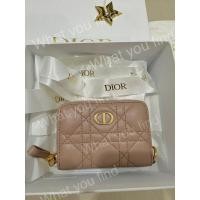 ราคา Dior caro zip card holder สี Blush (ของแท้จากพารากอน) (23275303053)