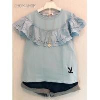 ราคา เสื้อยืดผ้าเด้ง ป้าย Chom เสื้อยืด งานปัก (7046397779)